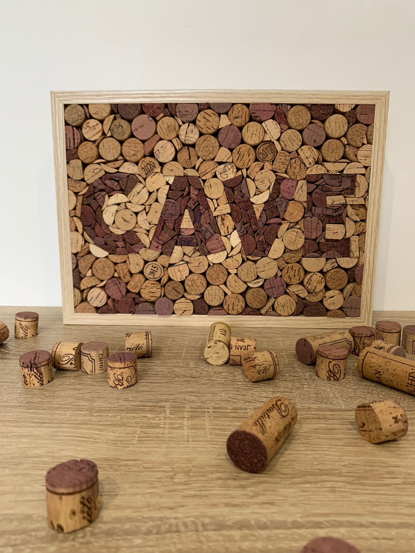 Tableau en bouchons de liège « Cave »