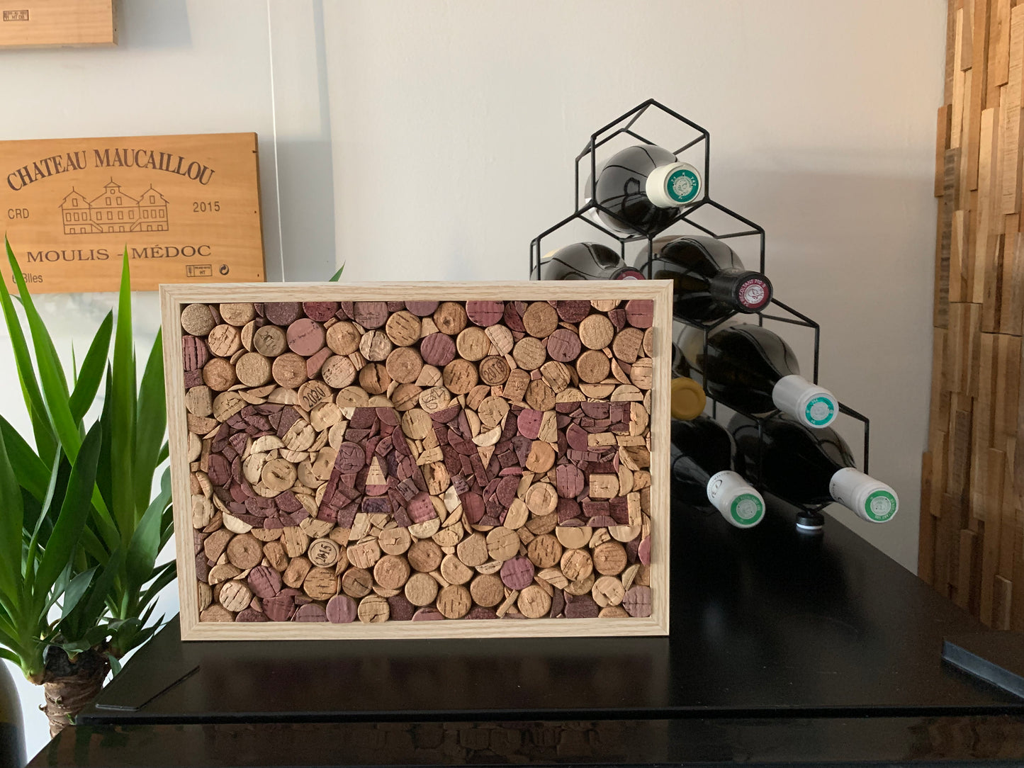 Tableau en bouchons de liège « Cave »