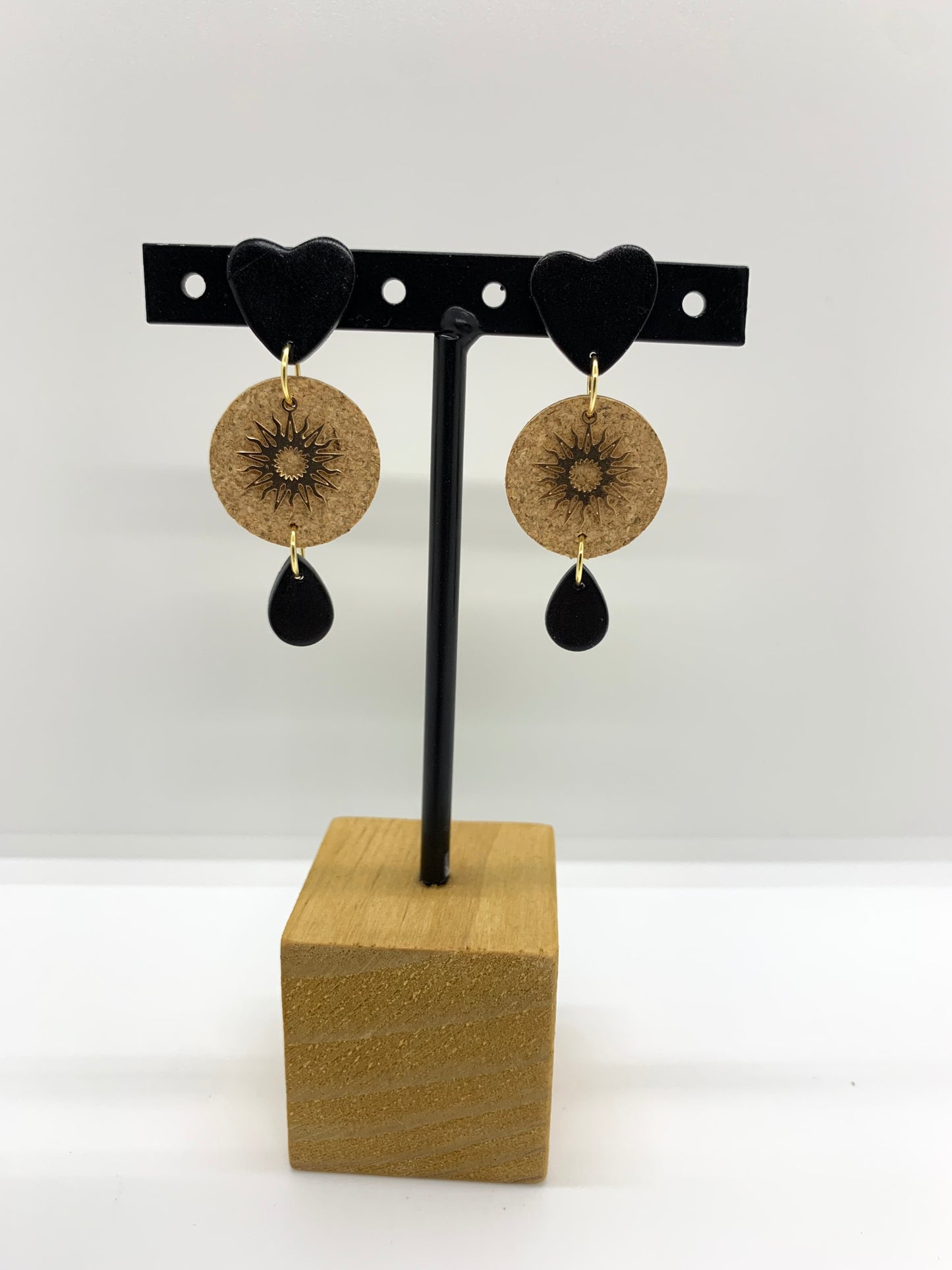 Boucles d’oreilles doubles « Coeur »