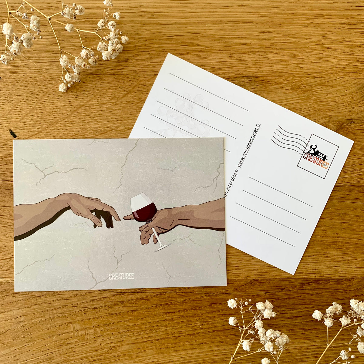 Carte postale « L’apéro d’Adam »