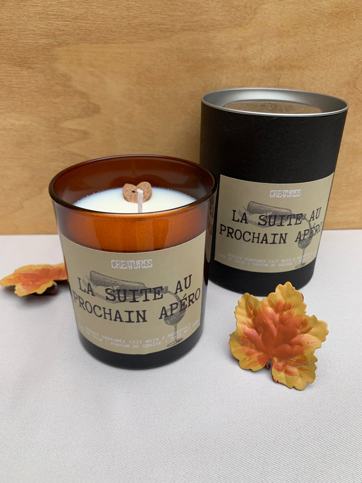 Bougie parfumée « La suite au prochain apéro »