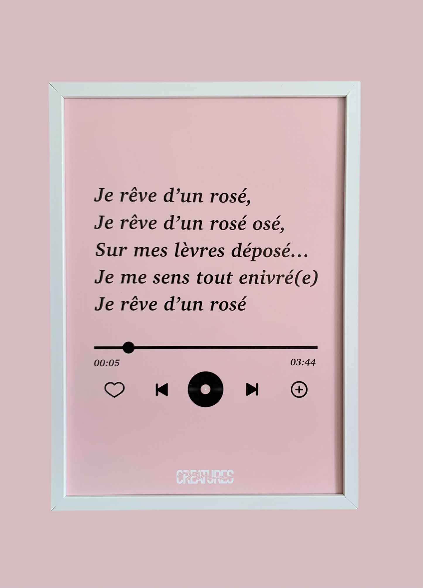 Affiche « Je rêve d’un rosé »