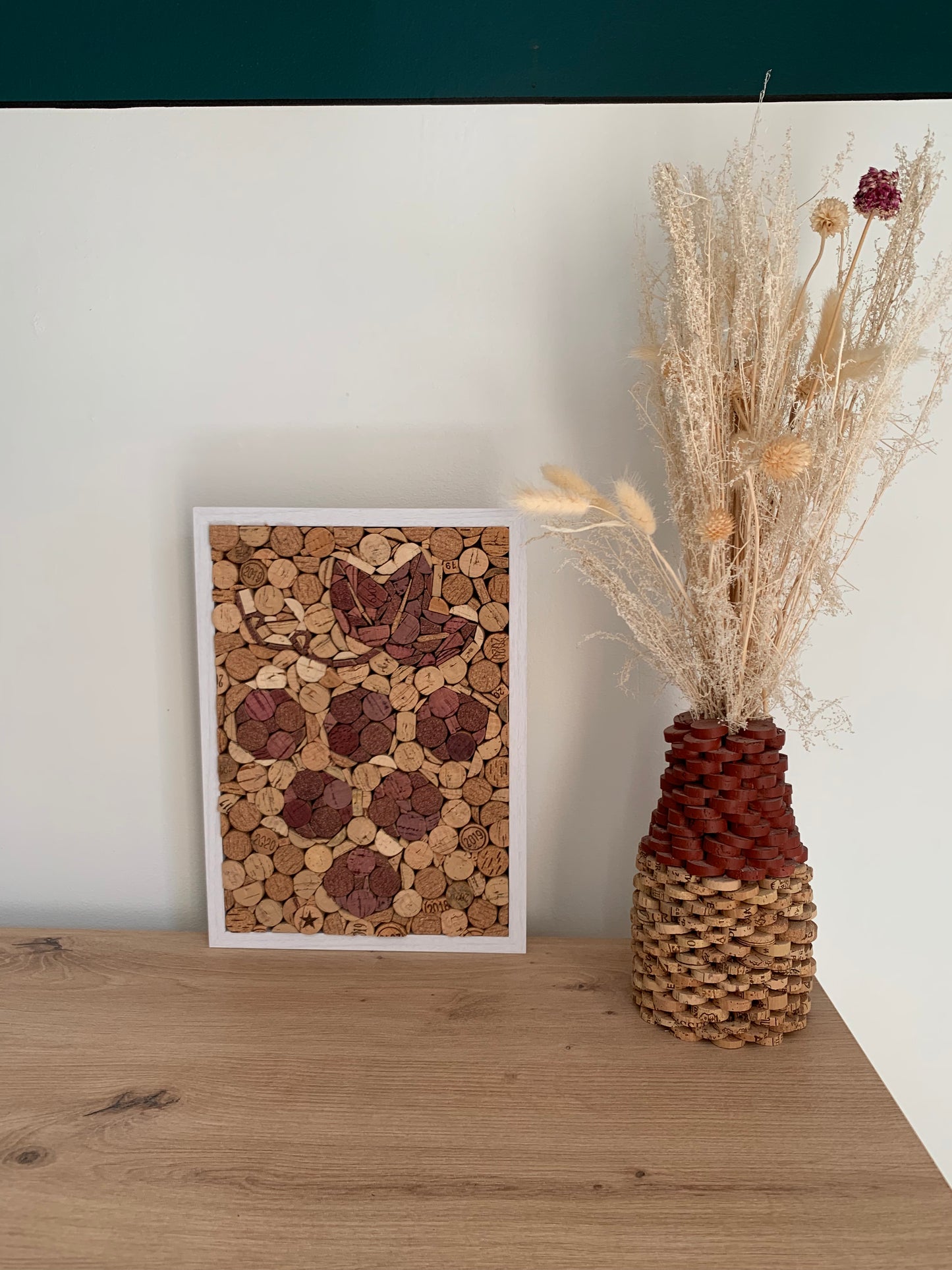 Tableau en bouchons de liège « Raisin »
