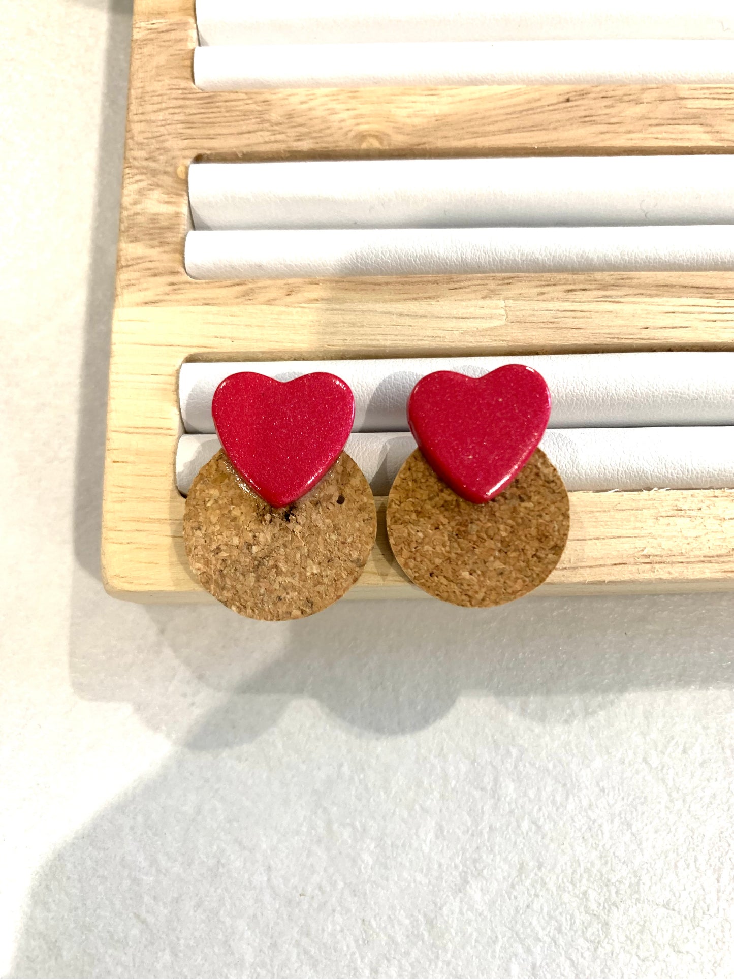 Boucles d’oreilles puce « Coeur »