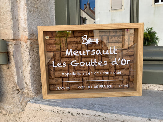 Cadre vitrine Meursault « Les gouttes d’or »