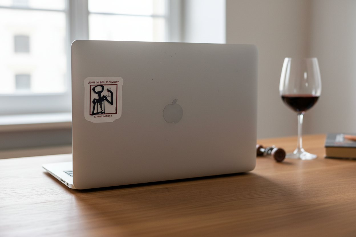 Sticker en vinyle « Boire ou bien se conduire il faut choisir »