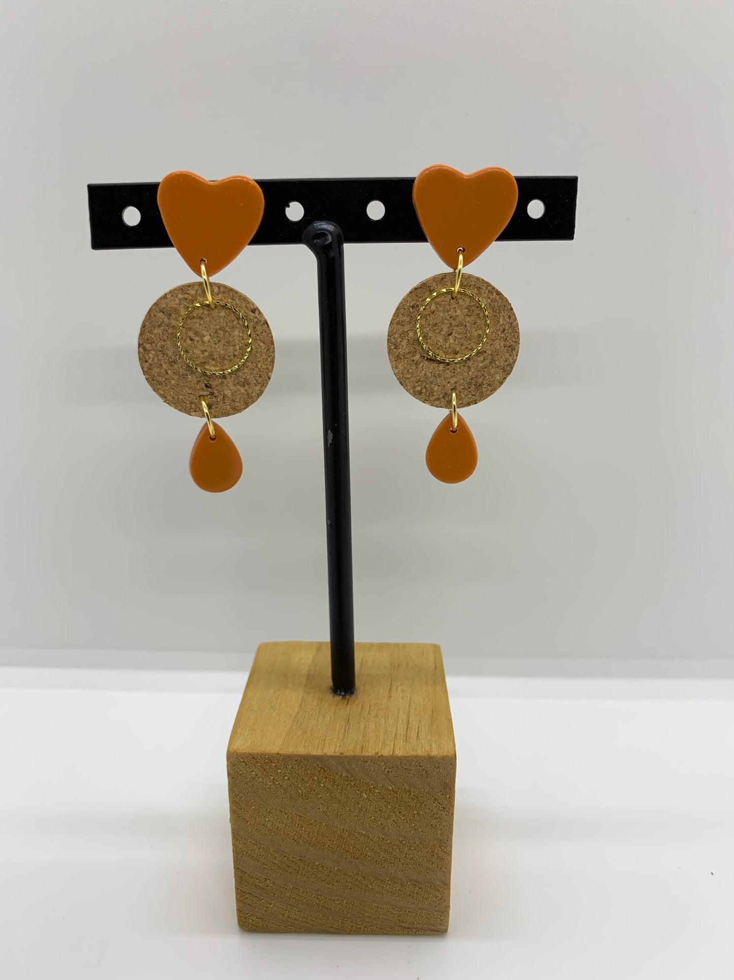 Boucles d’oreilles doubles « Coeur »