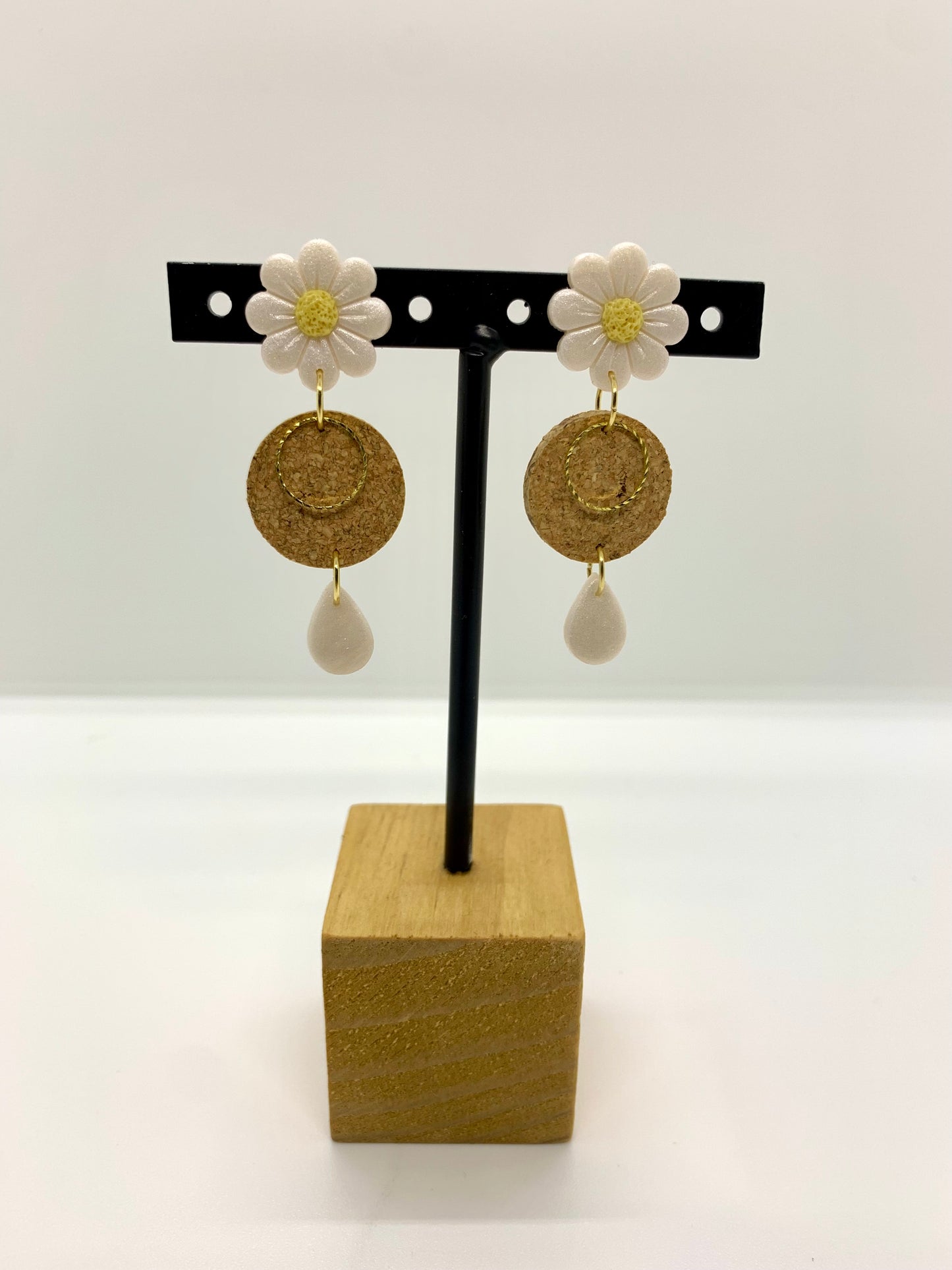 Boucles d’oreilles doubles « Marguerite »