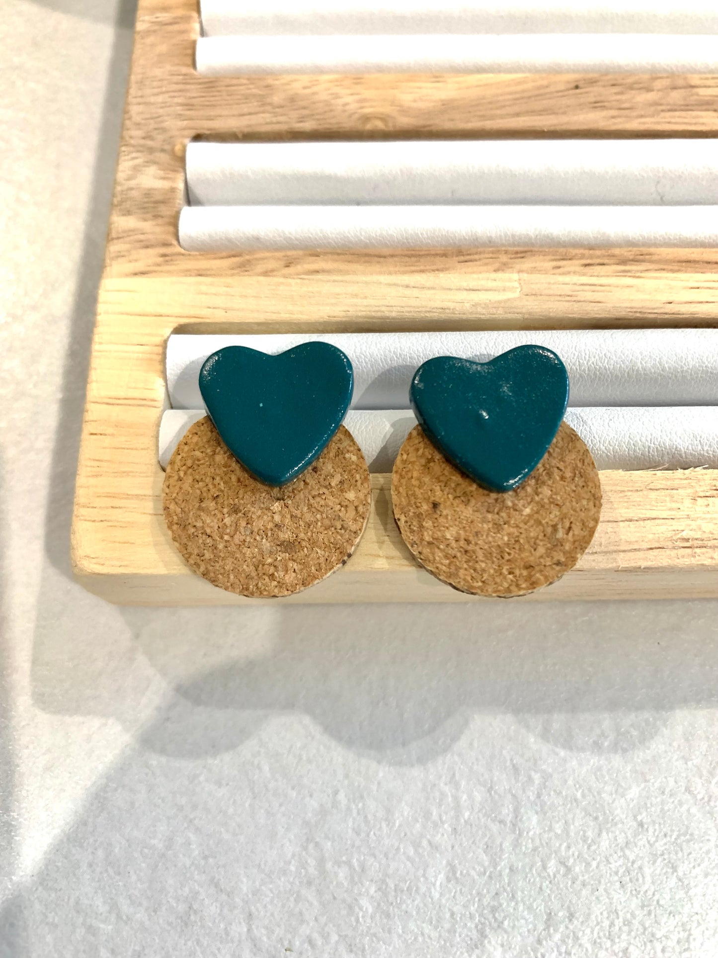 Boucles d’oreilles puce « Coeur »