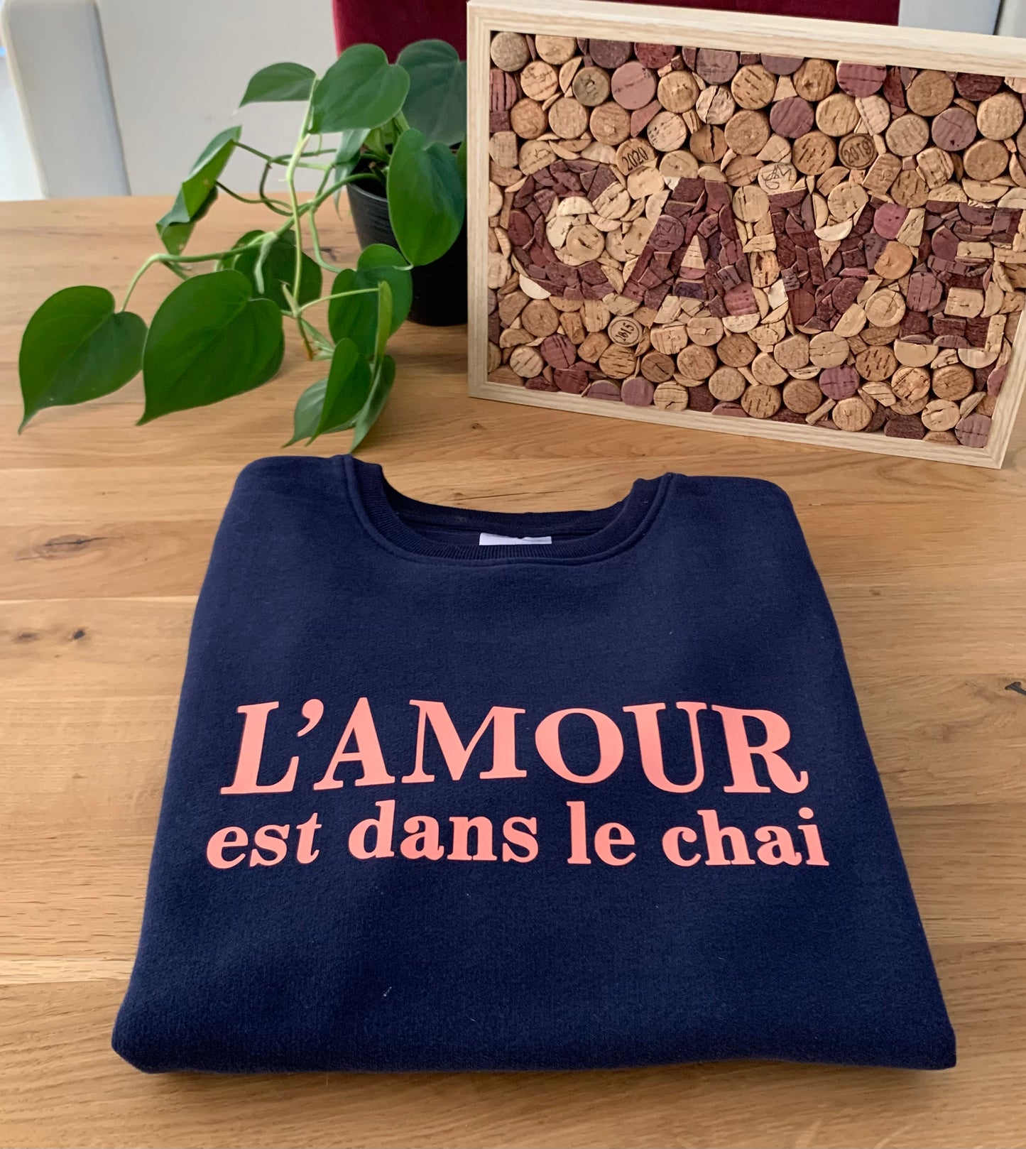 Sweat-shirt femme « L’amour est dans le chai »