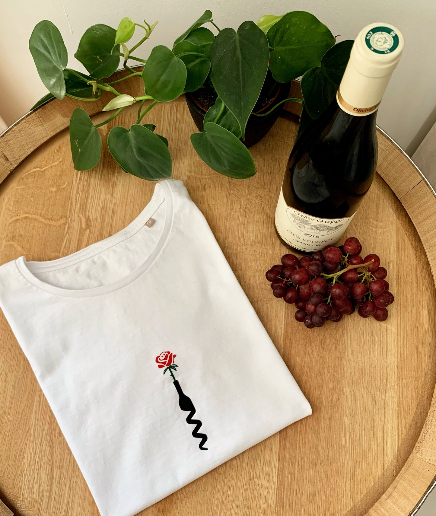 T-shirt femme « Rose bouteille »