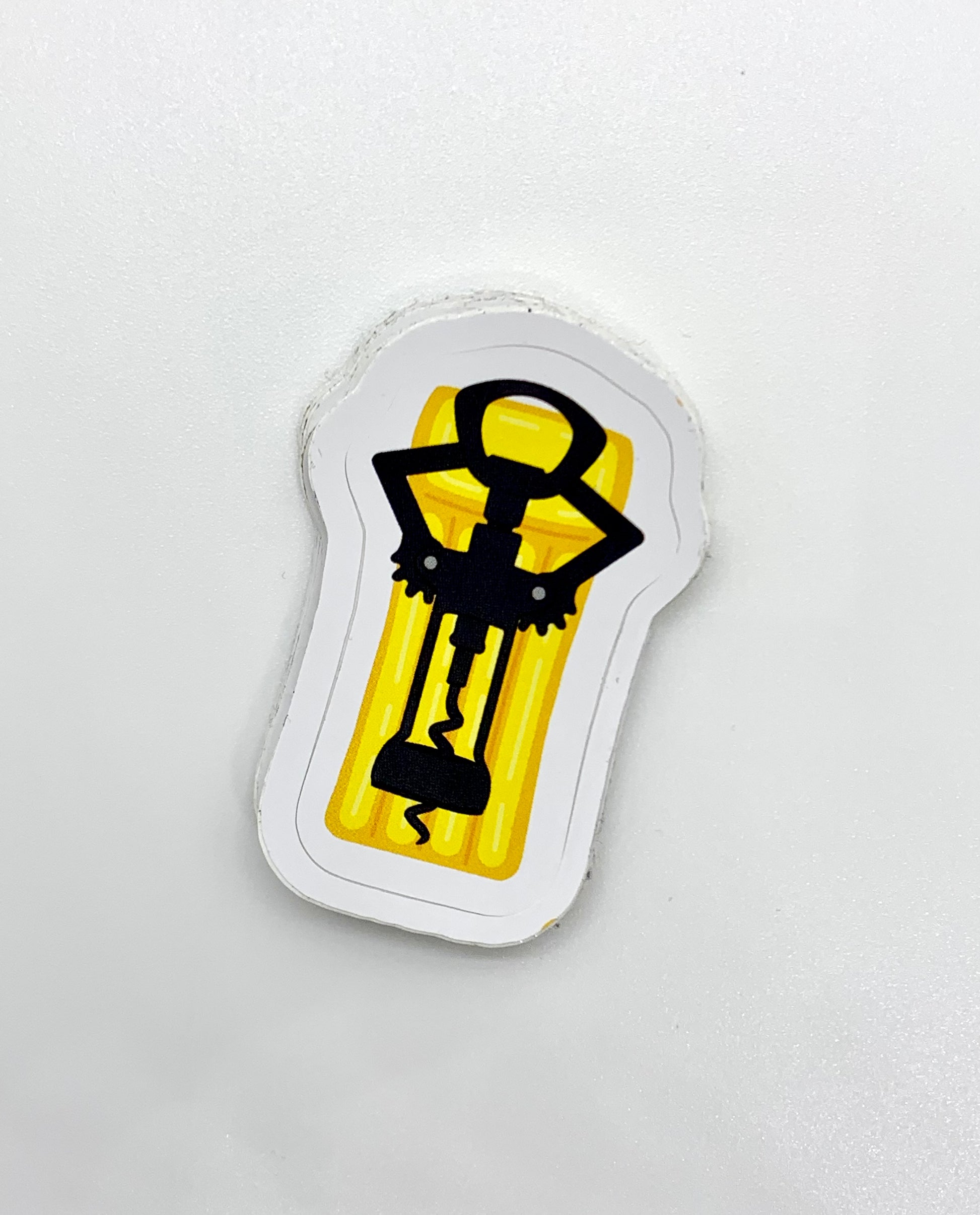 Illustration tire-bouchon De Gaulle sur bouée de piscine